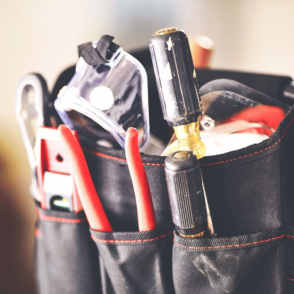 how to clean a canvas tool bag